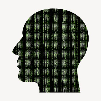 AI matrix head clipart, illustration | Free Vector - rawpixel