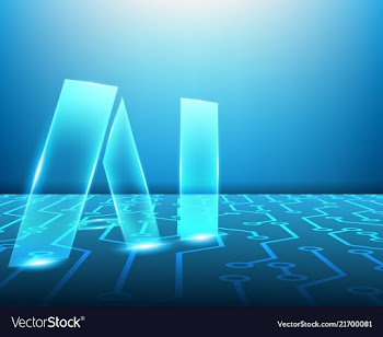 Ai network circuit symbols concept vector image