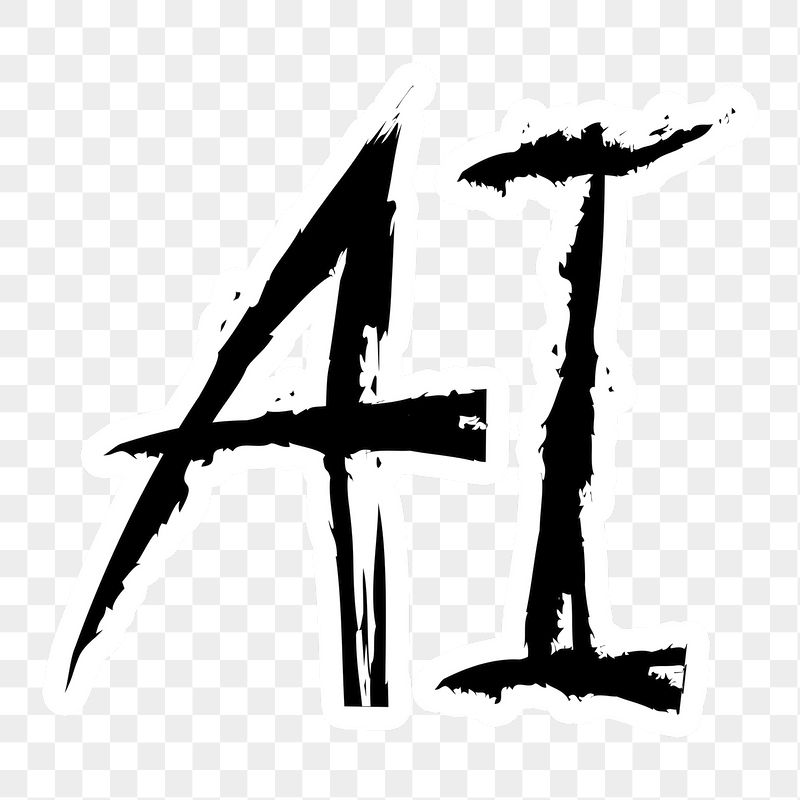 AI png word sticker typography, | Free PNG - rawpixel