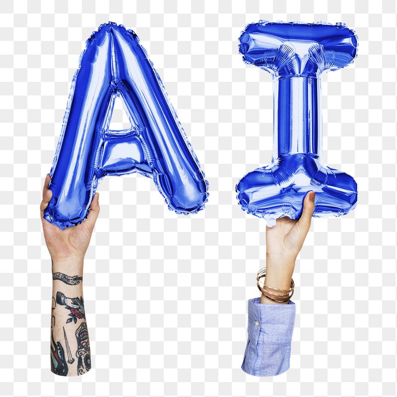 AI word png, letter foil | Free PNG - rawpixel