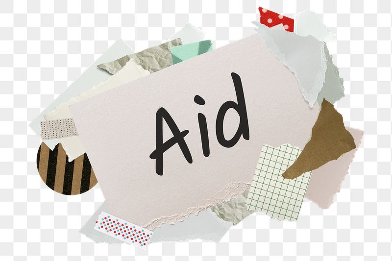 Aid png word sticker, aesthetic | Free PNG - rawpixel