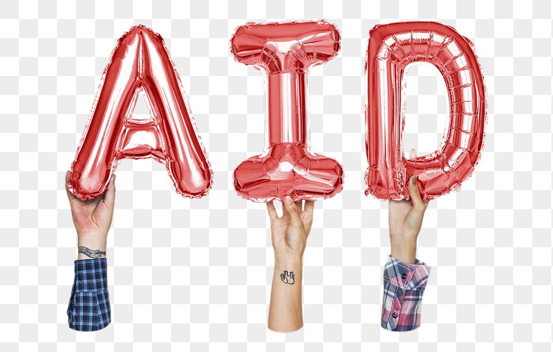 AID word png, hands holding | Free PNG - rawpixel