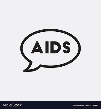 Aids in talk cloud vector image