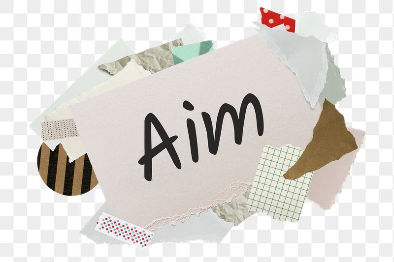 Aim png word sticker, aesthetic | Free PNG - rawpixel