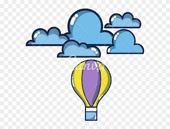 Air Balloon Fly With Cloud Natural Weather - Hot Air Balloon