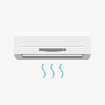 Air conditioner sticker, electrical unit | Free Vector - rawpixel