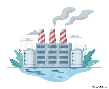 Air pollution and dirty environment danger concept