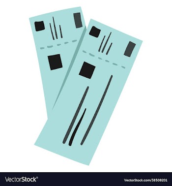 air tickets isolated on white background travel