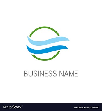 Air wave bio logo vector image