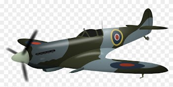 Aircraft Clipart Fighter Plane - Spitfire Clipart