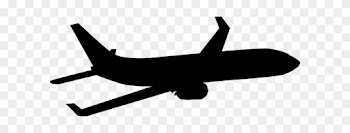 Aircraft Clipart Silhouette Pencil And In Color Clip - Plane Silhouette