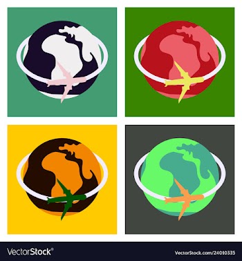Aircraft world icon vector image