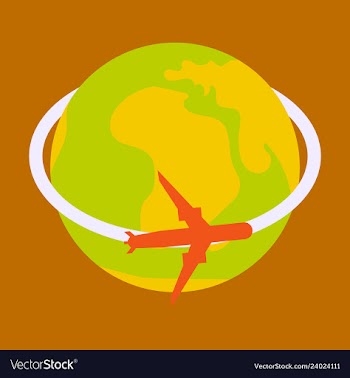 Aircraft world icon vector image