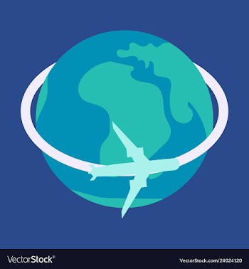 Aircraft world icon vector image