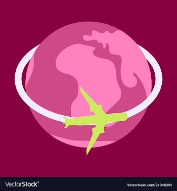 Aircraft world icon vector image