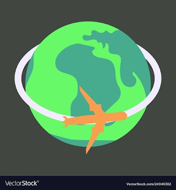 Aircraft world icon vector image
