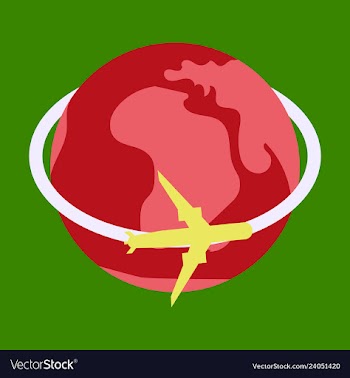 Aircraft world icon vector image