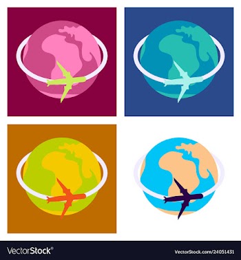 Aircraft world icon vector image