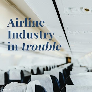 Airline industry in trouble during coronavirus outbreak | Free  psd mockup - 2304117