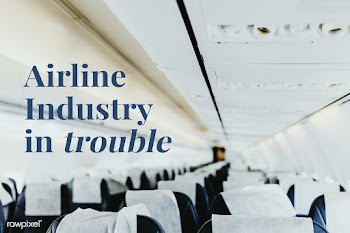 Airline Industry in trouble during coronavirus pandemic social templat.. | Free  psd mockup - 2303260