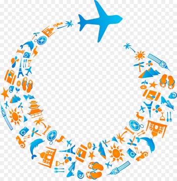 Airplane Air travel Royalty-free - Travel elements 