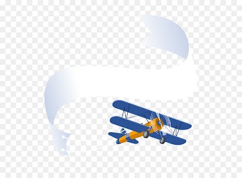 Airplane Aircraft Banner - Vector airplane banner 