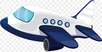 Airplane Aircraft Cartoon Royalty-free - Blue and white small aircraft 