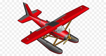 Airplane Aircraft Clip art - Red Plane Transparent PNG Clipart 