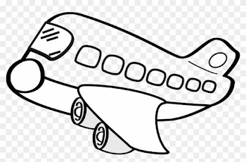 Airplane Clipart Black And White - Black And White Airplane Clip Art Free