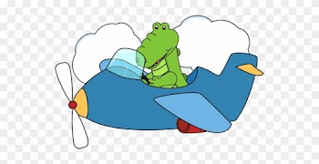 Airplane Clipart Wallpapers Airplane Clipart - Alligator In An Airplane