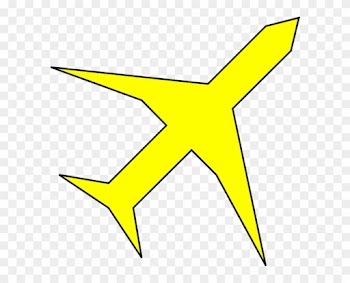 Airplane Clipart Yellow Airplane - Yellow Plane Clip Art
