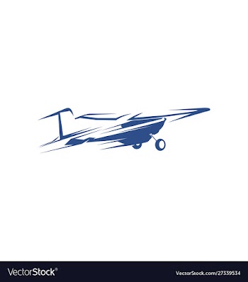 Airplane company logo traveling logo vector image