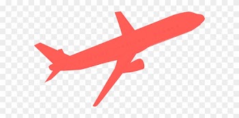 Airplane Coral Clip Art - Red Airplane Clipart