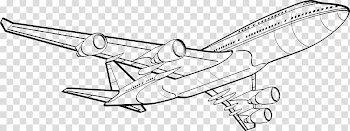 Airplane Drawing Flight Line art , aircraft transparent background PNG clipart