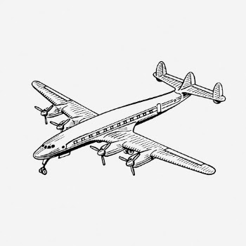 Airplane drawing, vintage vehicle illustration. | Free Photo - rawpixel