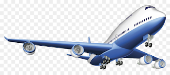 Airplane Freight transport Air cargo Airline - Blue airplane ...