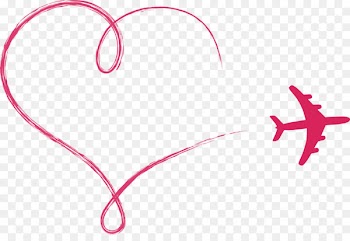 Airplane Heart Euclidean vector Clip art - Vector love Aircraft 