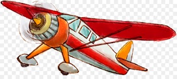 Airplane Light aircraft Euclidean vector - Hand-painted vintage aircraft 