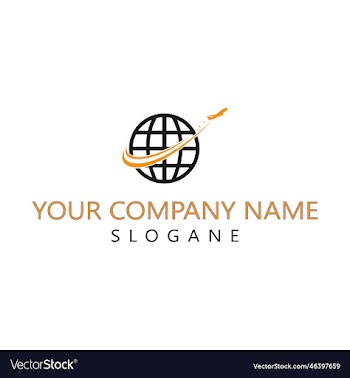 airplane logo design with format