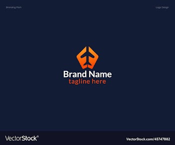 airplane logo template design