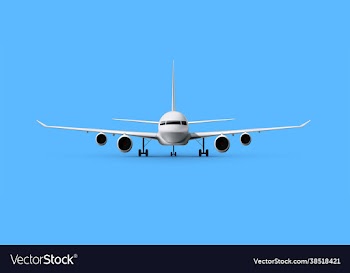 airplane on blue background industrial blueprint