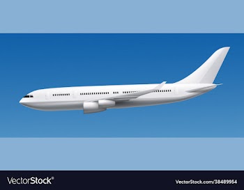 airplane on isolated background eps 10