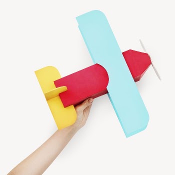 Airplane paper craft isolated image | Free PSD - rawpixel