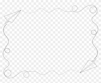 Airplane Paper Flight Wright Flyer Clip Art - Airplane Border Clip Art