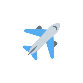 Airplane, Passenger plane vector illustration flat icon symbol cartoon style emoticon
