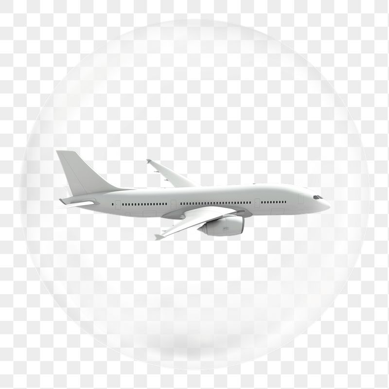 Airplane png sticker, vehicle in bubble, | Free PNG - rawpixel