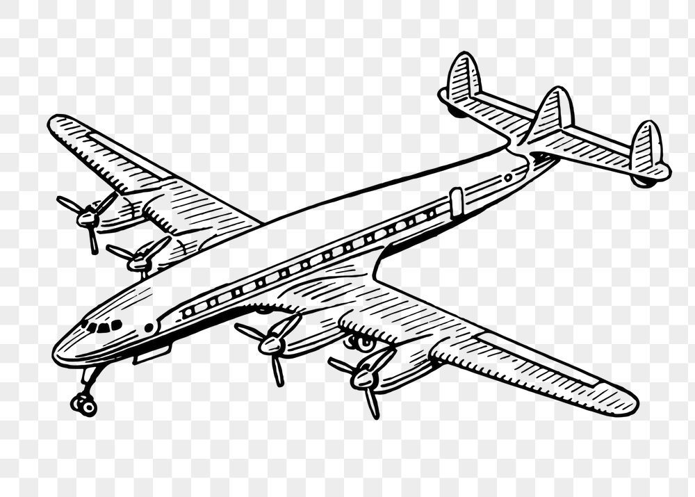 Airplane png sticker, vehicle vintage | Free PNG - rawpixel
