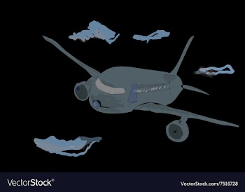 Airplane vector image