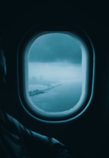 Airplane Window View of White Clouds · Free Stock Photo
