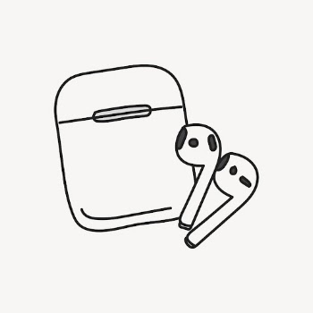 Airpods clipart, gadget cute doodle | Free Vector Illustration - rawpixel